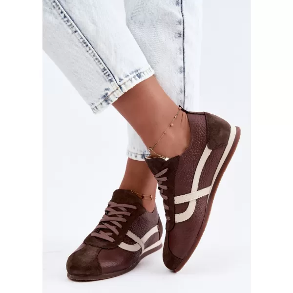  Dámske tenisky ZAZOO N1402S2/ CHOCOLATE 