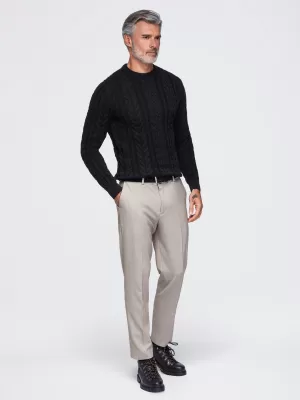 Pánsky sveter OMBRE OM-SWSW-0191 BLACK