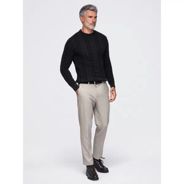 Pánsky sveter OMBRE OM-SWSW-0191 BLACK 