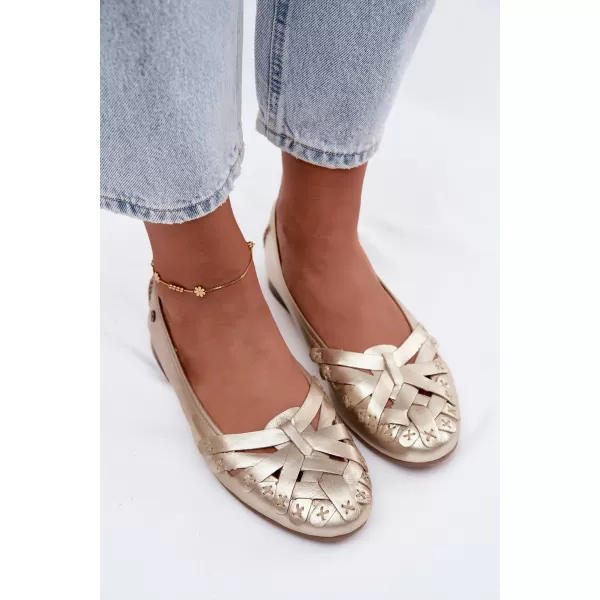  Dámske baleríny MACIEJKA P7542-41/00-0 PLATINUM 