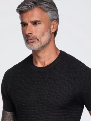 Pánske tričko OMBRE OM-TSCT-0303 BLACK
