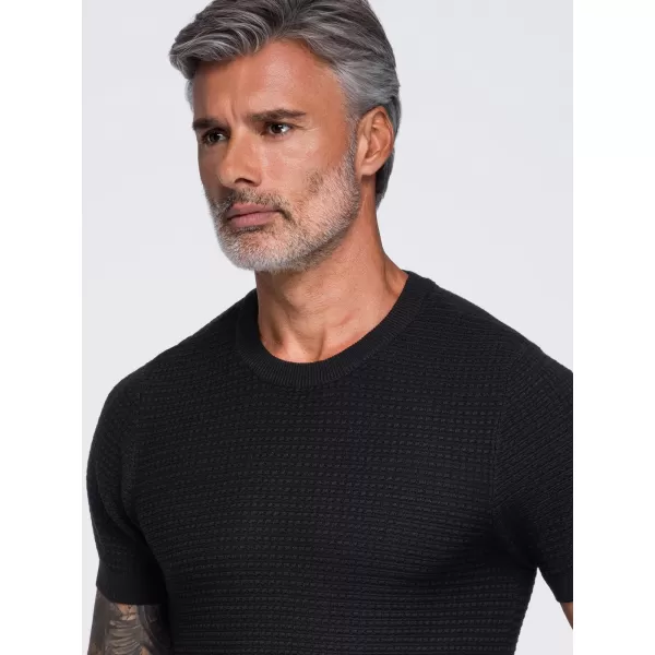  Pánske tričko OMBRE OM-TSCT-0303 BLACK 