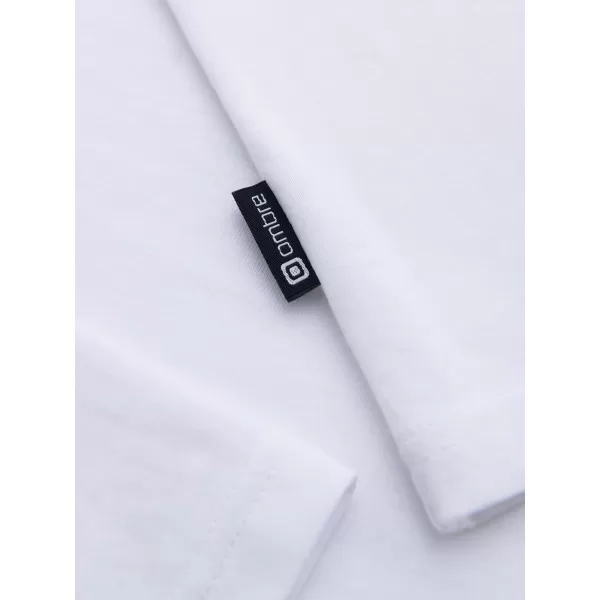  Pánske tričko OMBRE OM-LSBL-0143 WHITE 