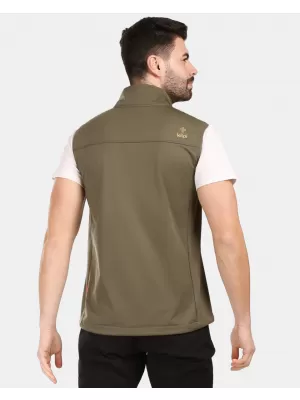 Pánska softshellová vesta KILPI NOIL-M 1M0116KI KHAKI