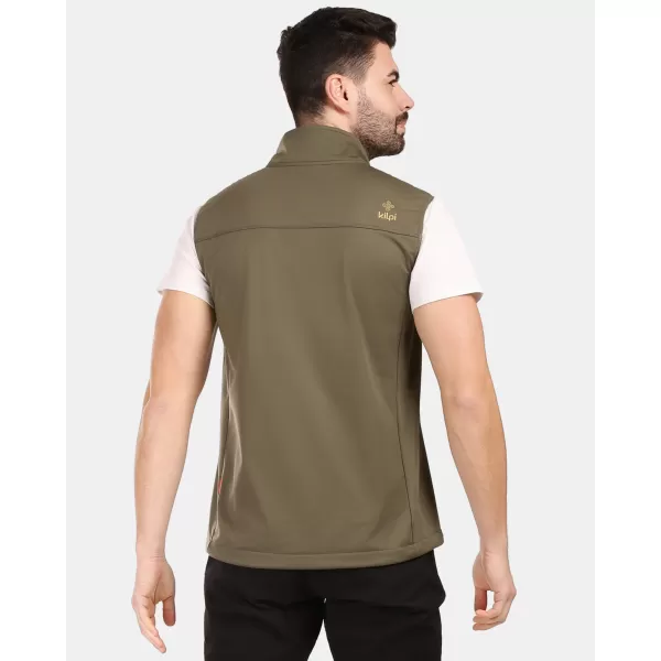  Pánska softshellová vesta KILPI NOIL-M 1M0116KI KHAKI 