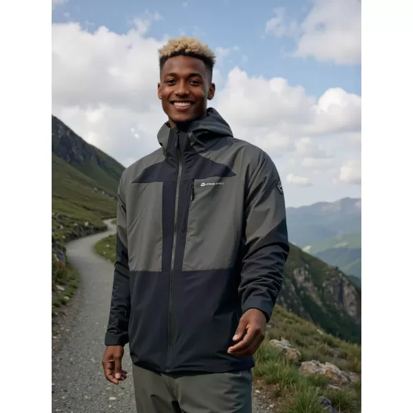  Pánska outdoorová bunda ALPINE PRO TEMUN BLACK 