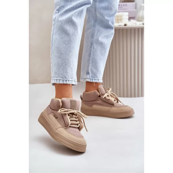  Dámske snehule BIG STAR SHOES OO274A532 BEIGE 