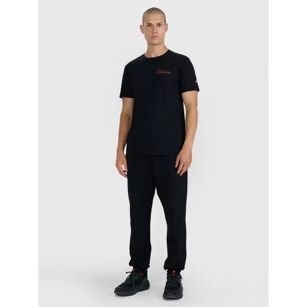  Pánske tričko 4F WAW25TTSHM2372 DEEP BLACK 