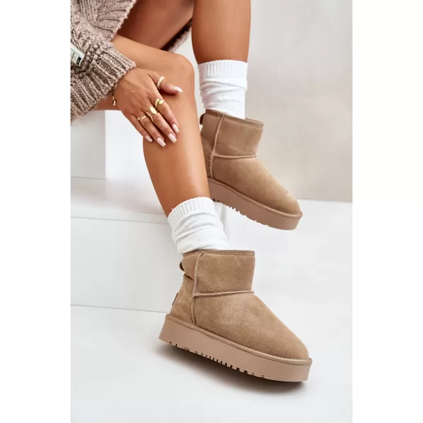  Dámske snehule BOTO NN605 KHAKI 