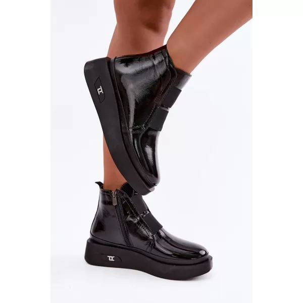  Dámske členkové topánky ARTIKER 55C0820 BLACK 