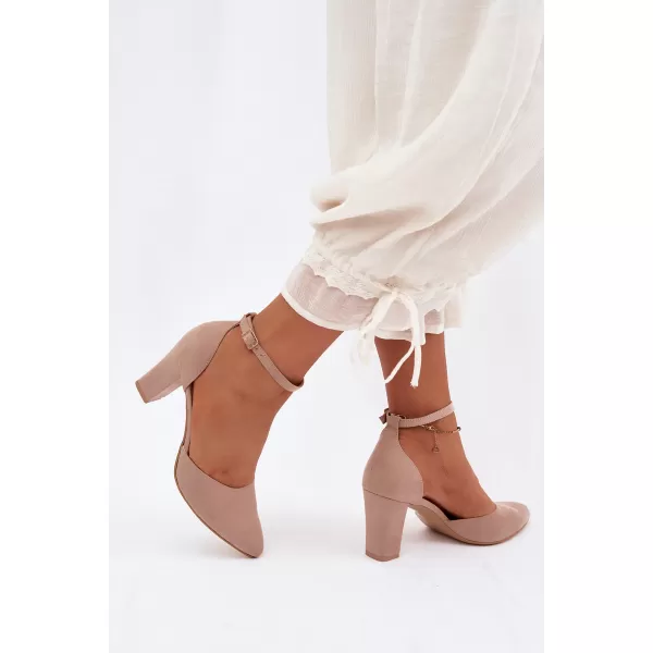  Dámske lodičky ZAZOO 823 BEIGE 
