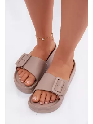 Dámske šľapky BIG STAR SHOES TT274A079 BEIGE