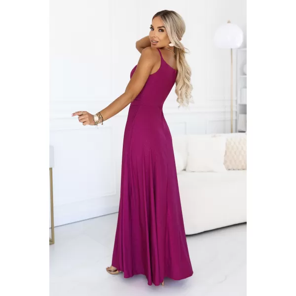  Dámske šaty NUMOCO 299-21 BROKÁTOVÁ FUCHSIA 