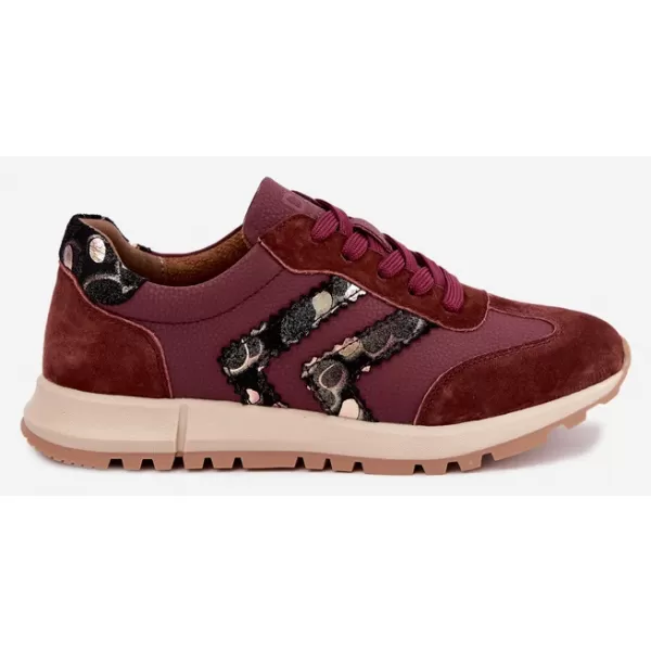  Dámske tenisky D&A GR62-6015 BURGUNDY 