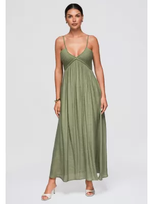 Dámske šaty OMBRE OW-DLR-E0009 GREEN