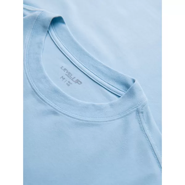  Pánske tričko OMBRE OM-TSBC-0291 BLACK/LIGHT BLUE/OFF WHITE 