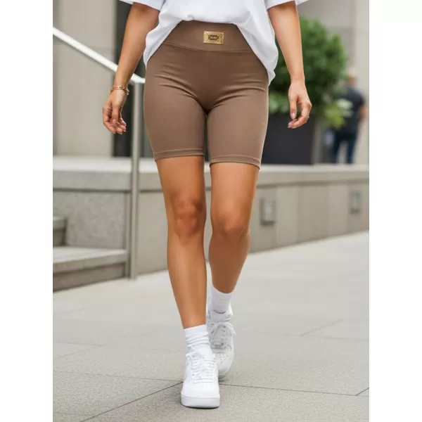  Dámske kraťasy DSTREET SY0558 KARAMELOVÁ 