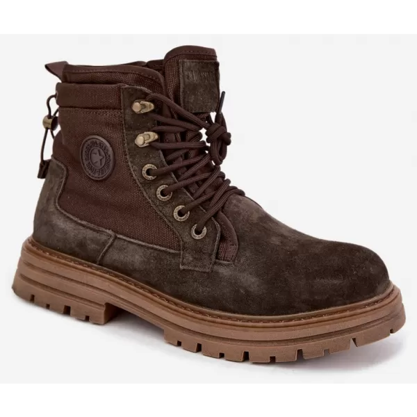 Pánske topánky BIG STAR SHOES UU174254 BROWN/BEIGE SHADOWS 