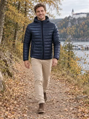 Pánska bunda MALFINI EVEREST 552 NÁMORNÁ MODRÁ