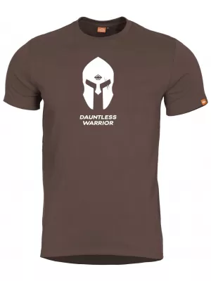 Pánske tričko PENTAGON AGERON SPARTAN HELMET K09012-SH-26 TERRA BROWN