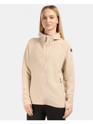 Dámska fleece mikina KILPI TANALI-W 1L0202KI BÉŽOVÁ