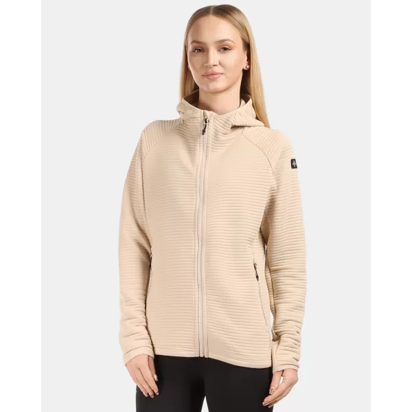  Dámska fleece mikina KILPI TANALI-W 1L0202KI BÉŽOVÁ 