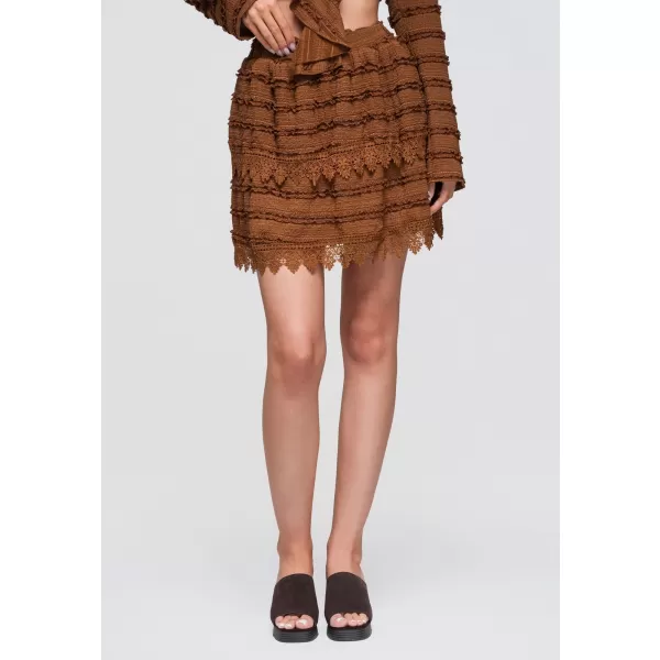  Dámska sukňa OMBRE OW-GL-E0015 LIGHT BROWN 
