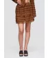 Dámska sukňa OMBRE OW-GL-E0015 LIGHT BROWN