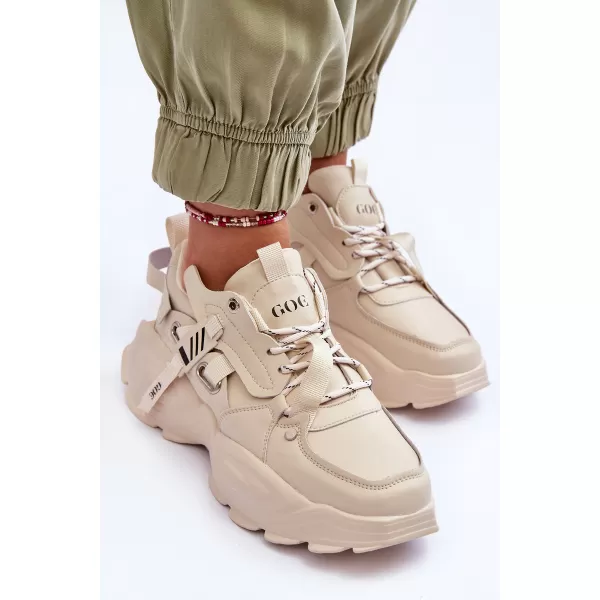  Dámske športové topánky GOE MM2N4015 BEIGE 