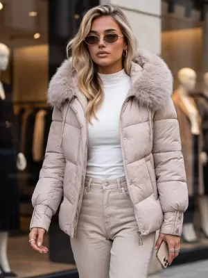 Dámska bunda DSTREET 1 TY6102 KHAKI