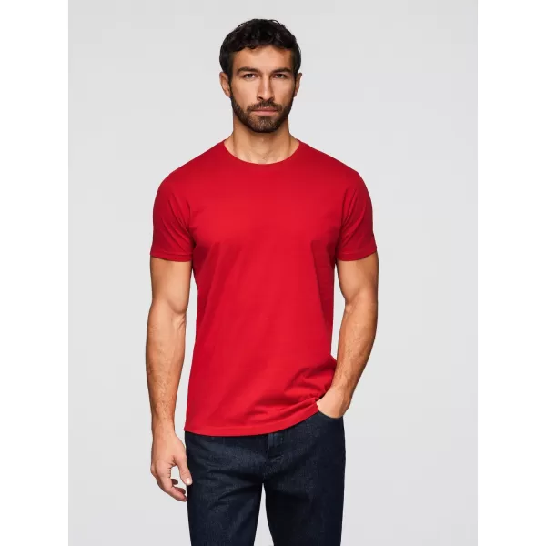  Pánske tričko OMBRE OM-TSBS-0268 BLACK/WHITE/DARK RED 