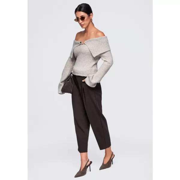  Dámsky sveter OMBRE OW-SW-E0011 TAUPE 