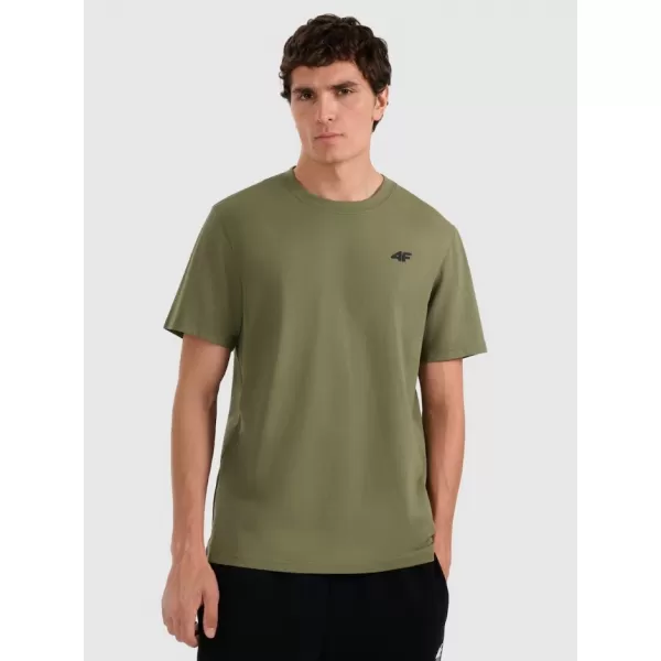  Pánske tričko 4F WAW25TTSHM2402 OLIVE 