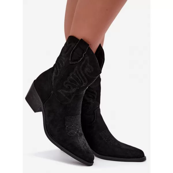  Dámske členkové topánky BOTO 6508 BLACK 