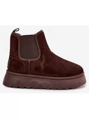 Dámske topánky BIG STAR SHOES UU274174 BROWN/BEIGE SHADOWS