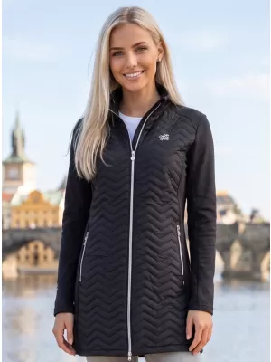 Dámsky hybridný kabát ALTISPORT IRYSA ČIERNA