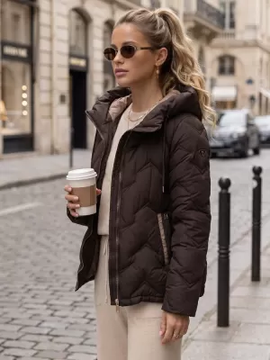 Dámska bunda DSTREET TY5944 HNEDÁ