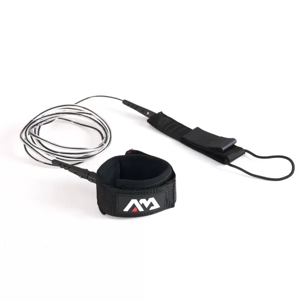  Leash AQUA MARINA Surf 9/6mm ČIERNA 