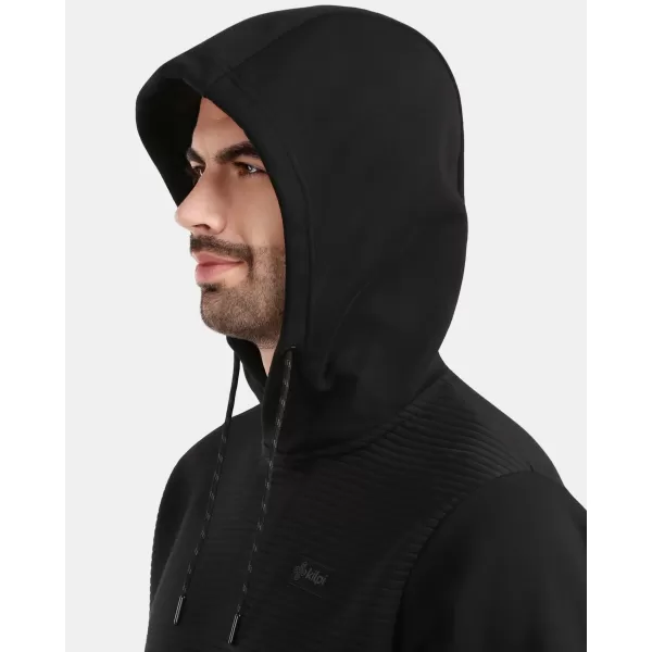  Pánska fleece mikina KILPI DELEG-M 1M0211KI ČIERNA 