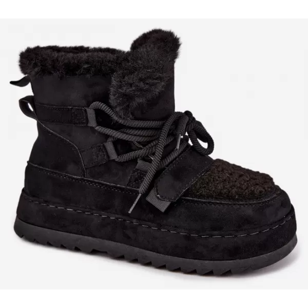  Dámske snehule BOTO 9077 BLACK 