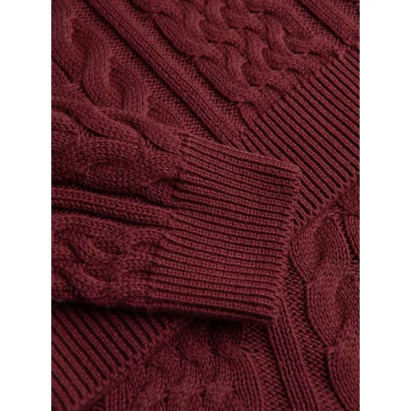 Pánsky sveter OMBRE OM-SWSW-0191 BURGUNDY 