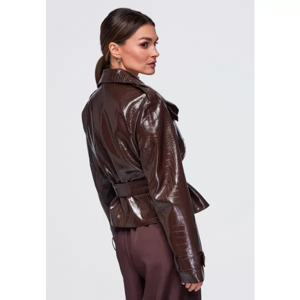  Dámska bunda OMBRE OW-JAFL-0144 BROWN 