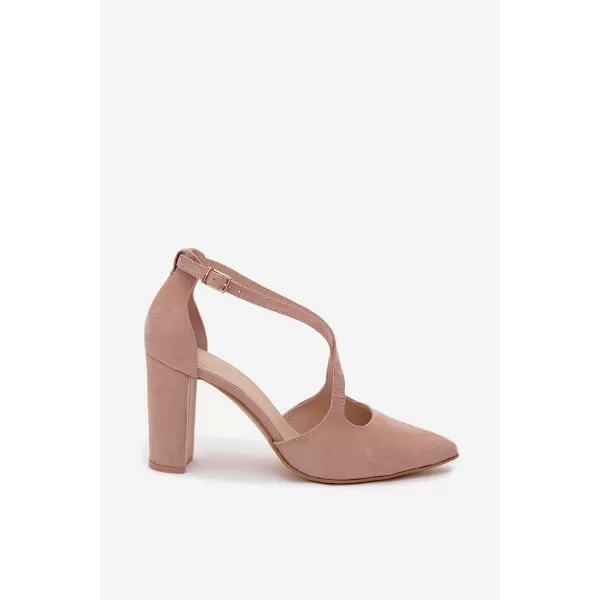  Dámske lodičky ZAZOO 1053 BEIGE 