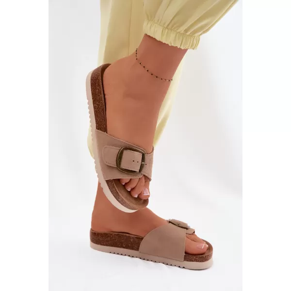  Dámske šľapky BOTO 2833 KHAKI 