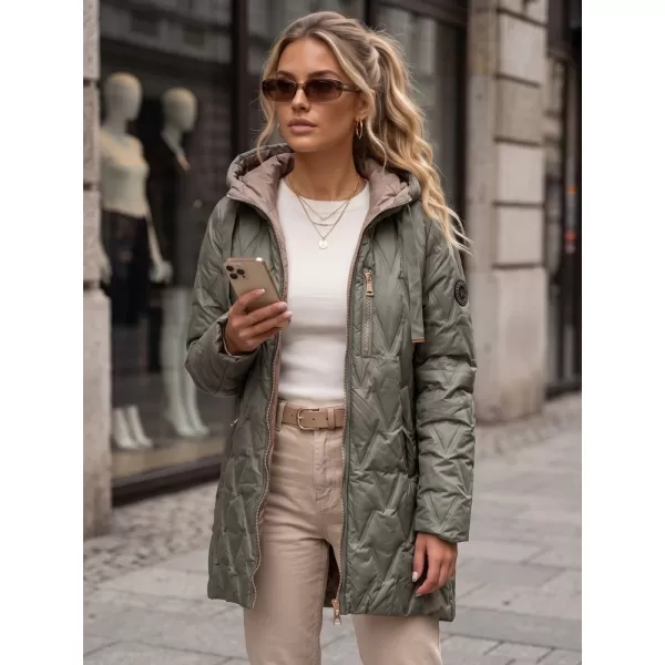  Dámska bunda DSTREET TY5770 ZELENÁ 