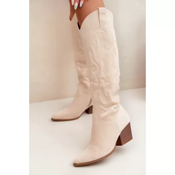  Dámske čižmy BOTO 9697A-1 BEIGE 