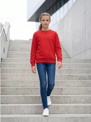 Detská mikina MALFINI CREW 427 ČERVENÁ