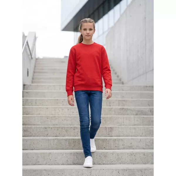  Detská mikina MALFINI CREW 427 ČERVENÁ 