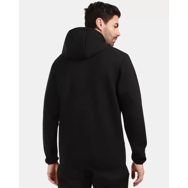  Pánska fleece mikina KILPI DELEG-M 1M0211KI ČIERNA 
