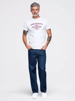 Pánske tričko OMBRE OM-TSPT-0297 WHITE